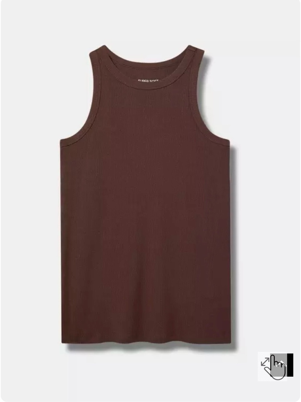 Torrid Super Soft Rib High Neck Tank Top